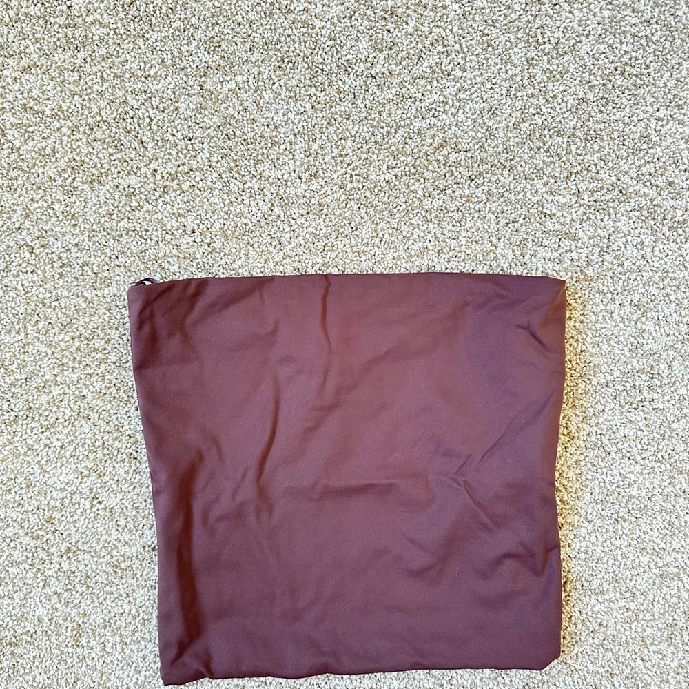 Zara Wine Strapless Crop Top